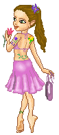 Spring-time Meguey w/flower tattoos!