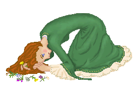 Ophelia is a great character,
and often played way too simply. I mean, she's Hamlet's girlfriend; she's not going to
be some simpering fool. I think she's 'playing at madness' as much as he is. Read 'Dating
Hamlet' for a good take on her side of the story.